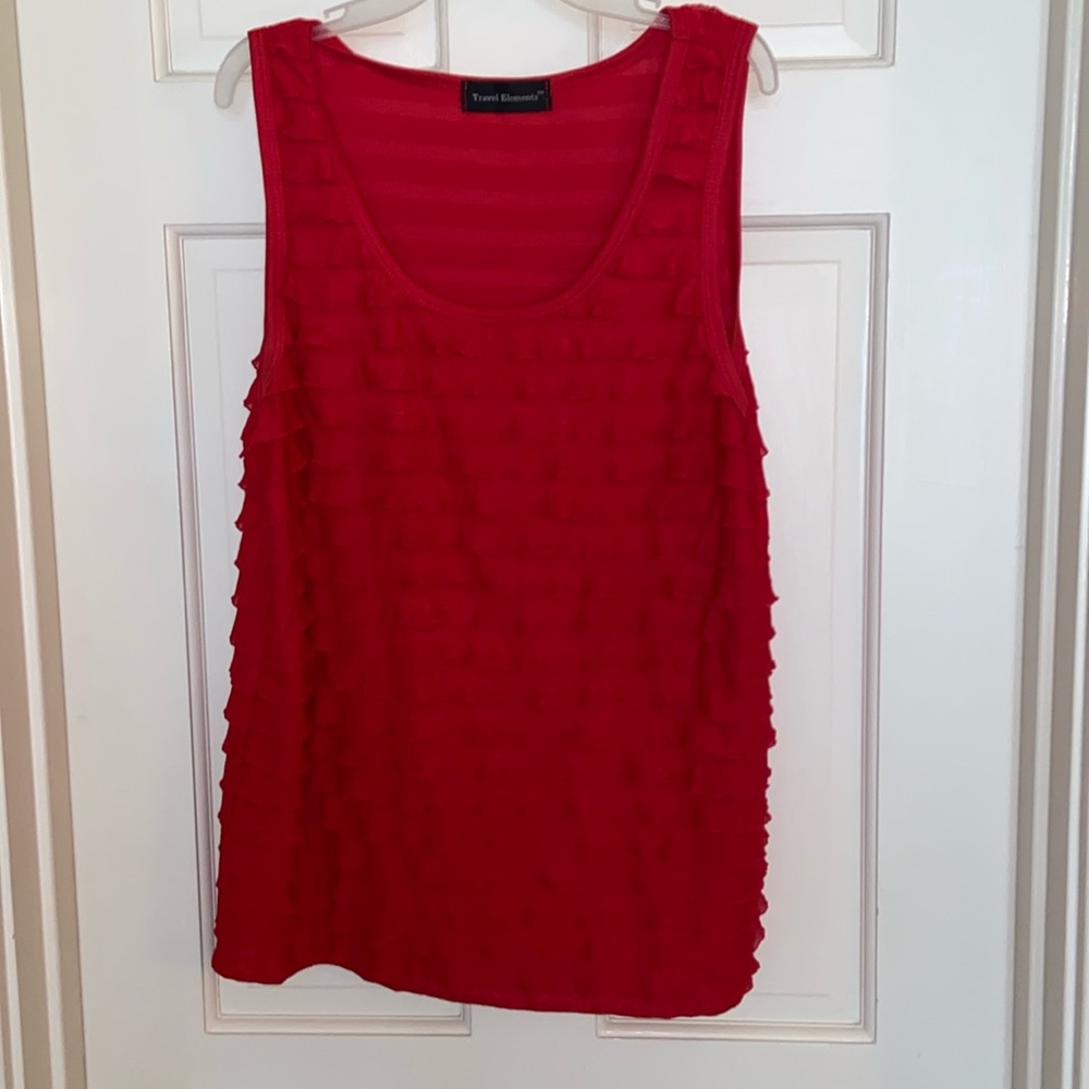 Travel Elements Red Tank Top